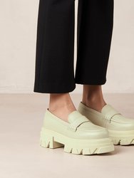 Trailblazer Leather Loafers - Celery Green