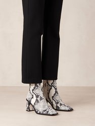 West Indo Grey Leather Ankle Boots