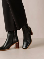 West Leather Boots - Total Black