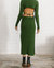 Wise Opened Knit Skirt Emerald