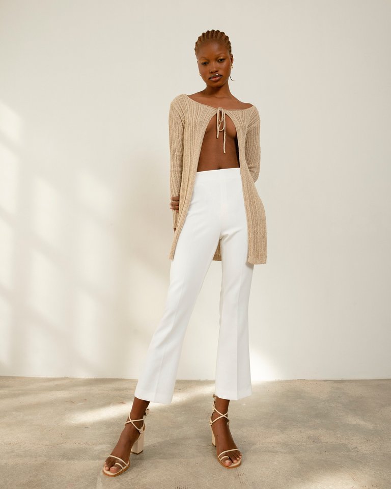 Witty Knit Top - Ivory