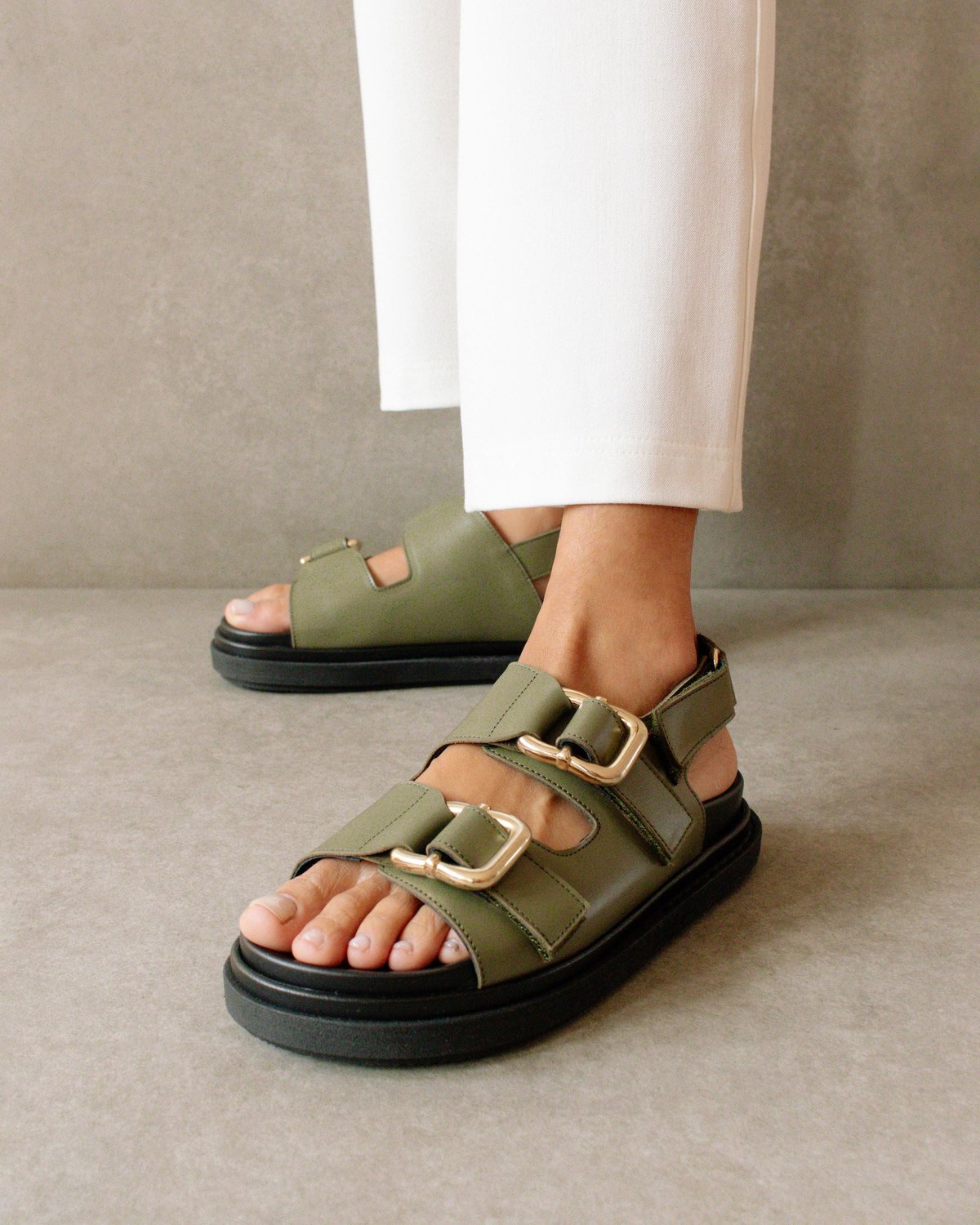 ALOHAS Dusty Olive Women s Harper Sandal Verishop