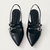 Wren Black Leather Ballet Flats