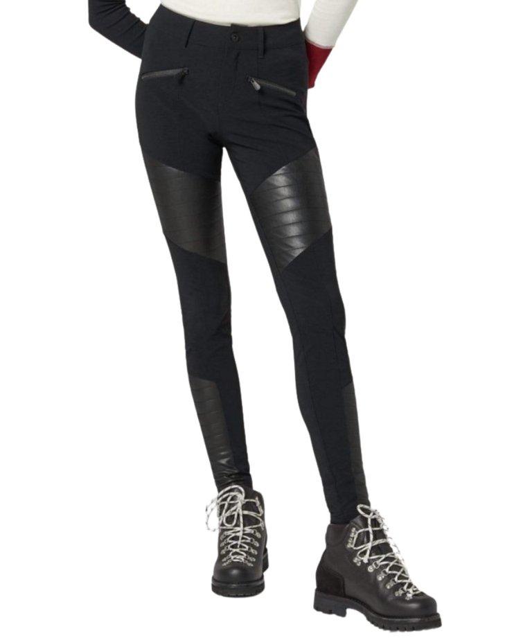 Sloan Moto Pants In Black - Black