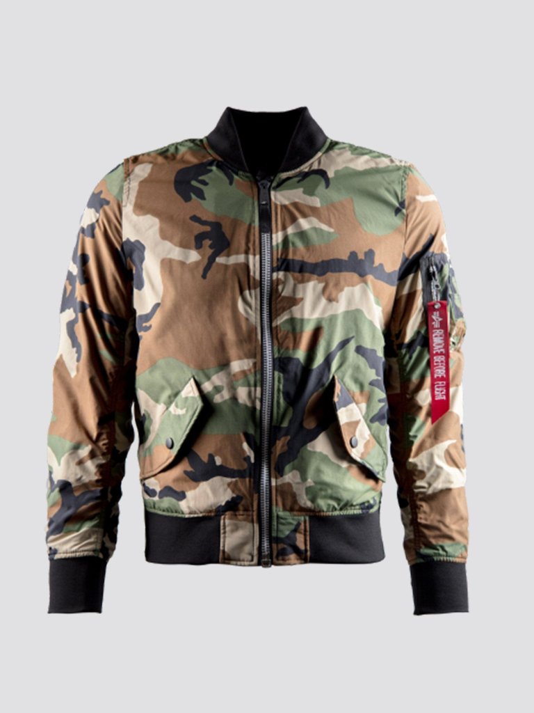 L-2B Scout W Bomber Jacket (Seasonal) - Light Woodland Camo