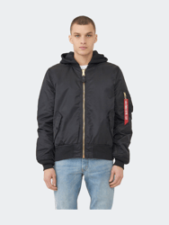 MA-1 Natus Flight Jacket - Black/New Silver Lining