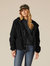 Nylon Short Fishtail W Jacket - Black