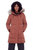 Aulavik Women's Vegan Down (Recycled) Mid-Length Hooded Parka Coat, Maple - MAPLE