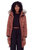 Aulavik Women's Vegan Down (Recycled) Mid-Length Hooded Parka Coat, Maple