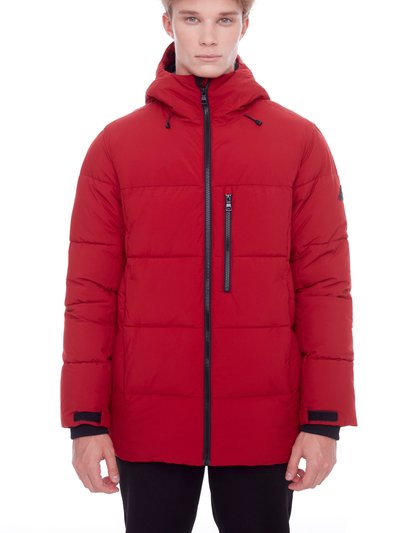 Alpine North Banff | Men's Vegan Down (Recycled) Mid-Weight Quilted Puffer Jacket, Deep Red product