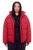 FORILLON PLUS | WOMEN'S VEGAN DOWN (RECYCLED) SHORT QUILTED PUFFER JACKET, DEEP RED (PLUS SIZE) - DEEP RED