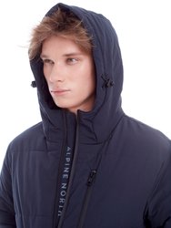 Jasper | Men's Vegan Down (Recycled) Puffer Coat, Navy