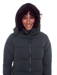 Kluale Women's Vegan Down (Recycled) Ulta Long Length Parka, Forest Green 