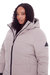 Kluan Plus Women's Vegan Down (Recycled) Ultra Long Length Parka Light Taupe (Plus Size) 