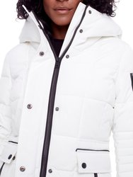 Kootney | Women's Vegan Down (Recycled) Mid-Length Parka, Cloud