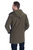 Men's Drawstring Raincoat, Army