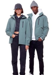 Unisex Recycled Midweight Rain Shell Jacket, Dusty Green - Dusty_Green