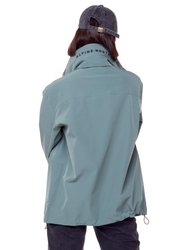 Unisex Recycled Midweight Rain Shell Jacket, Dusty Green