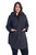 Women's Drawstring Raincoat, Pewter/Plus Size