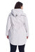 Women's Drawstring Raincoat, Platinum/Plus Size