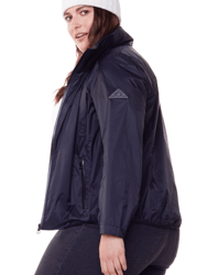 Women's Recycled Ultralight Windshell Jacket, Black/Plus Size