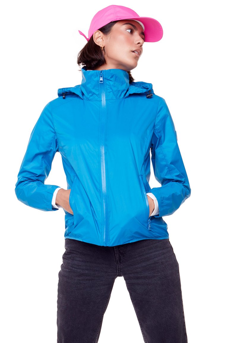 Women's Recycled Ultralight Windshell Jacket, Blue - Blue