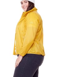 Women's Recycled Ultralight Windshell Jacket, Yellow/Plus Size