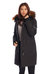 Women's Vegan Down Recycled Long Parka, Black - Black