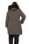 Women's Vegan Down Recycled Long Parka, Plus Size - Olive