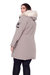 Women's Vegan Down Recycled Long Parka, Plus Size - Taupe