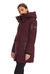 Women's Vegan Down Recycled Mid-Length Parka, Grape