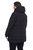 Women's Vegan Down Recycled Mid-Length Parka, Plus Size - Black