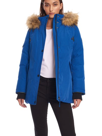 Alpine North Women's Vegan Down Recycled Parka, Cobalt product