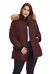 Women's Vegan Down Recycled Parka, Grape - Plus Size - Grape