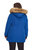 Women's Vegan Down Recycled Parka, Plus Size - Cobalt