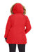 Women's Vegan Down Recycled Parka, Plus Size - Crimson