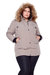 Women's Vegan Down Recycled Parka, Taupe - Plus Size