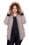 Women's Vegan Down Recycled Parka, Taupe - Plus Size