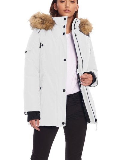 Alpine North Women's Vegan Down Recycled Parka, White product