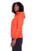 YOHO LADIES' | WOMEN'S VEGAN DOWN (RECYCLED) LIGHTWEIGHT PACKABLE PUFFER, TANGERINE