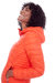 YOHO LADIES' | WOMEN'S VEGAN DOWN (RECYCLED) LIGHTWEIGHT PACKABLE PUFFER, TANGERINE