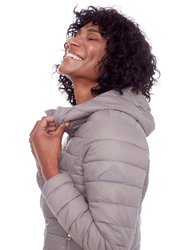 Yoho Ladies' | Women's Vegan Down (Recycled) Lightweight Packable Puffer, Taupe