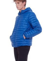 Yoho Men's | Men's Vegan Down (Recycled) Lightweight Packable Puffer, Cobalt