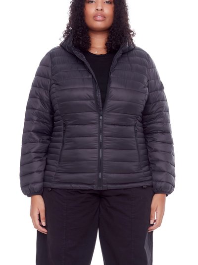 Alpine North Yoho Plus | Women's Vegan Down (Recycled) Lightweight Packable Puffer, Black (Plus Size) product