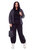 Yoho Plus | Women's Vegan Down (Recycled) Lightweight Packable Puffer, Black (Plus Size)