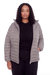 YOHO PLUS | WOMEN'S VEGAN DOWN (RECYCLED) LIGHTWEIGHT PACKABLE PUFFER, TAUPE (PLUS SIZE)