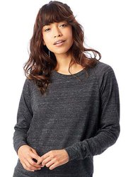 Womens/Ladies Eco-Jersey Slouchy Pullover - Eco Black