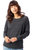 Womens/Ladies Eco-Jersey Slouchy Pullover - Eco Black