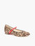 Leopard Ballet Flat + Red Gloss Twiggy Strap