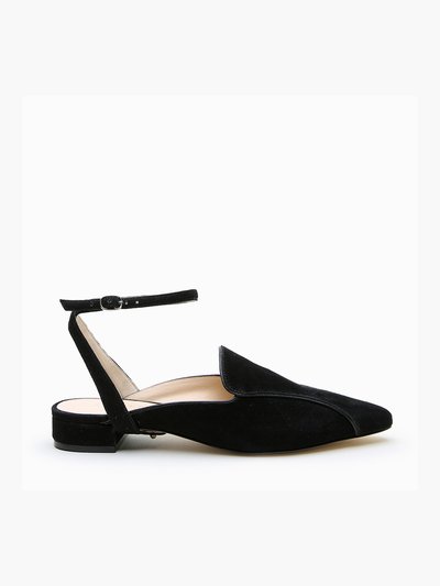 Alterre Black Suede Pointed Loafer Marilyn Strap product